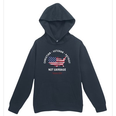 Garbage Donald Trump Maga Republican Veteran Christian Patriot Urban Pullover Hoodie