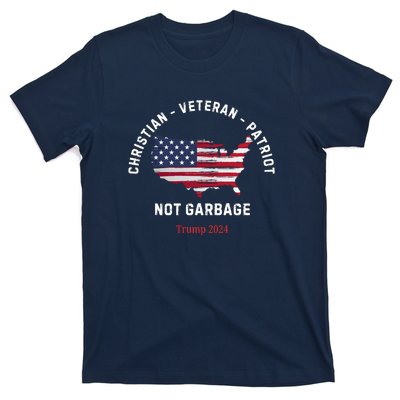 Garbage Donald Trump Maga Republican Veteran Christian Patriot T-Shirt