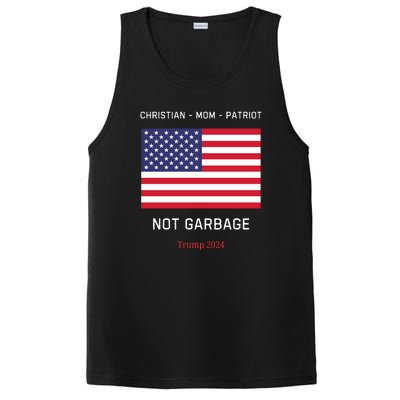 Garbage Donald Trump Maga Republican Mom Christian Patriot PosiCharge Competitor Tank