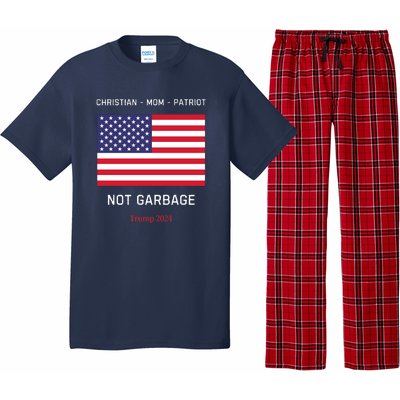 Garbage Donald Trump Maga Republican Mom Christian Patriot Pajama Set