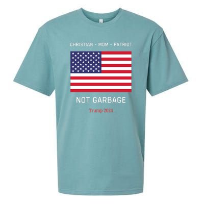 Garbage Donald Trump Maga Republican Mom Christian Patriot Sueded Cloud Jersey T-Shirt