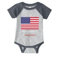 Garbage Donald Trump Maga Republican Mom Christian Patriot Infant Baby Jersey Bodysuit