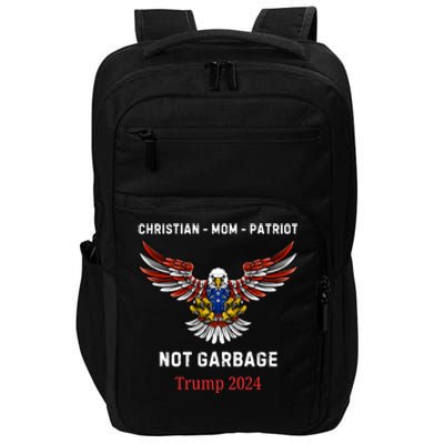 Garbage Donald Trump Maga Republican Mom Christian Patriot Impact Tech Backpack