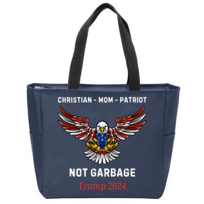 Garbage Donald Trump Maga Republican Mom Christian Patriot Zip Tote Bag