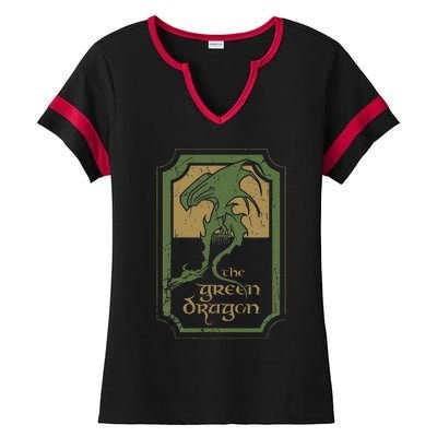 Green Dragon Tavern Ladies Halftime Notch Neck Tee