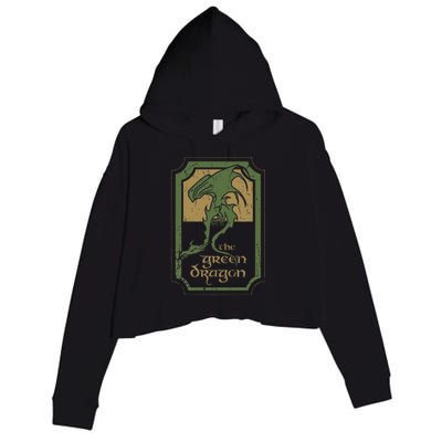 Green Dragon Tavern Crop Fleece Hoodie