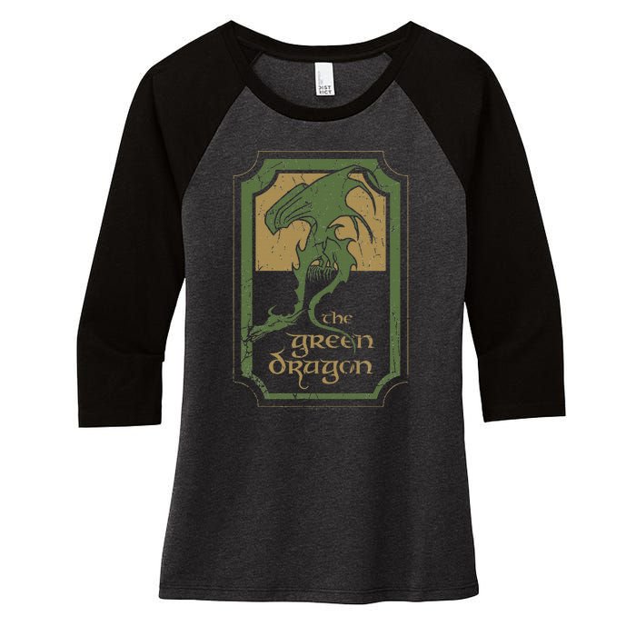 Green Dragon Tavern Women's Tri-Blend 3/4-Sleeve Raglan Shirt