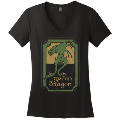 Green Dragon Tavern Women's V-Neck T-Shirt