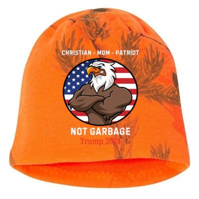 Garbage Donald Trump Maga Republican Mom Christian Patriot Kati - Camo Knit Beanie