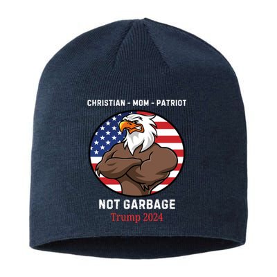 Garbage Donald Trump Maga Republican Mom Christian Patriot Sustainable Beanie