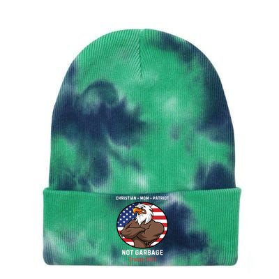 Garbage Donald Trump Maga Republican Mom Christian Patriot Tie Dye 12in Knit Beanie