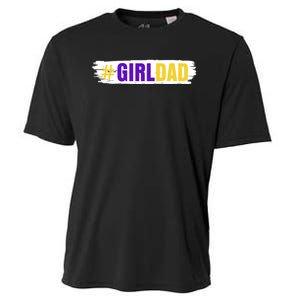 Girl Dad Tribute Memorial # Girl Dad Distressed Cooling Performance Crew T-Shirt