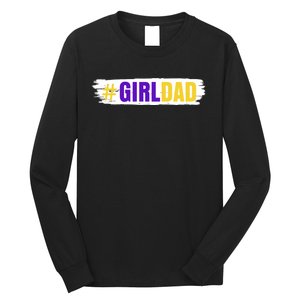 Girl Dad Tribute Memorial # Girl Dad Distressed Long Sleeve Shirt