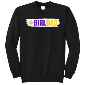 Girl Dad Tribute Memorial # Girl Dad Distressed Sweatshirt