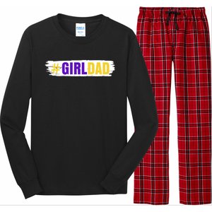 Girl Dad Tribute Memorial # Girl Dad Distressed Long Sleeve Pajama Set