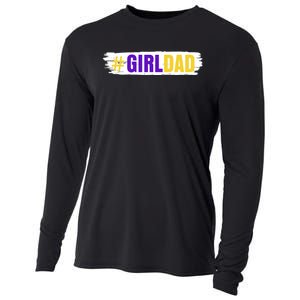 Girl Dad Tribute Memorial # Girl Dad Distressed Cooling Performance Long Sleeve Crew