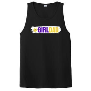 Girl Dad Tribute Memorial # Girl Dad Distressed PosiCharge Competitor Tank