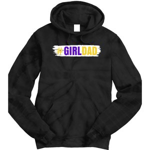 Girl Dad Tribute Memorial # Girl Dad Distressed Tie Dye Hoodie