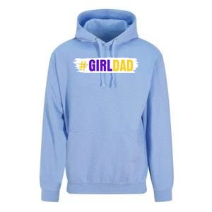 Girl Dad Tribute Memorial # Girl Dad Distressed Unisex Surf Hoodie