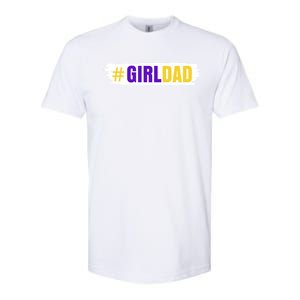 Girl Dad Tribute Memorial # Girl Dad Distressed Softstyle CVC T-Shirt