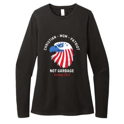 Garbage Donald Trump Maga Republican Mom Christian Patriot Womens CVC Long Sleeve Shirt