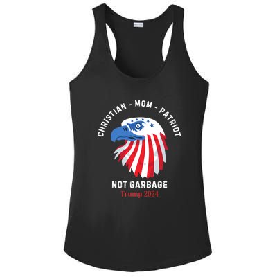 Garbage Donald Trump Maga Republican Mom Christian Patriot Ladies PosiCharge Competitor Racerback Tank