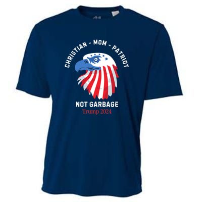 Garbage Donald Trump Maga Republican Mom Christian Patriot Cooling Performance Crew T-Shirt