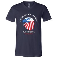 Garbage Donald Trump Maga Republican Mom Christian Patriot V-Neck T-Shirt