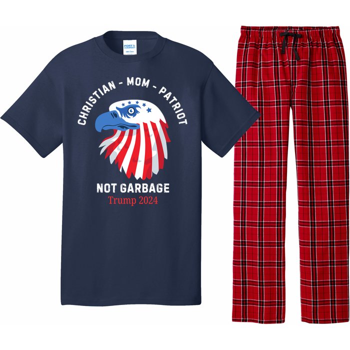 Garbage Donald Trump Maga Republican Mom Christian Patriot Pajama Set