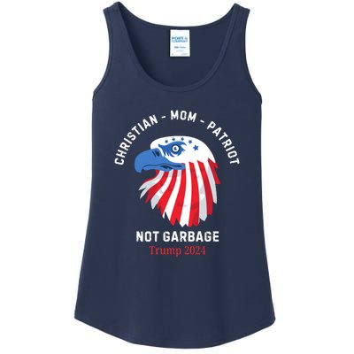 Garbage Donald Trump Maga Republican Mom Christian Patriot Ladies Essential Tank