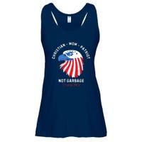 Garbage Donald Trump Maga Republican Mom Christian Patriot Ladies Essential Flowy Tank