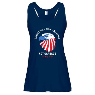 Garbage Donald Trump Maga Republican Mom Christian Patriot Ladies Essential Flowy Tank