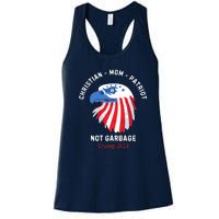 Garbage Donald Trump Maga Republican Mom Christian Patriot Women's Racerback Tank