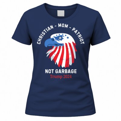 Garbage Donald Trump Maga Republican Mom Christian Patriot Women's T-Shirt