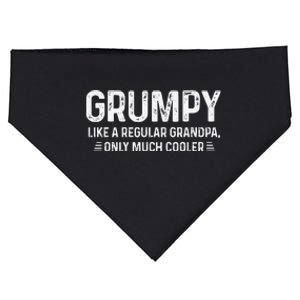 Grumpy Definition Tee Like A Regular Grandpa Only Cooler USA-Made Doggie Bandana