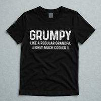 Grumpy Definition Tee Like A Regular Grandpa Only Cooler T-Shirt