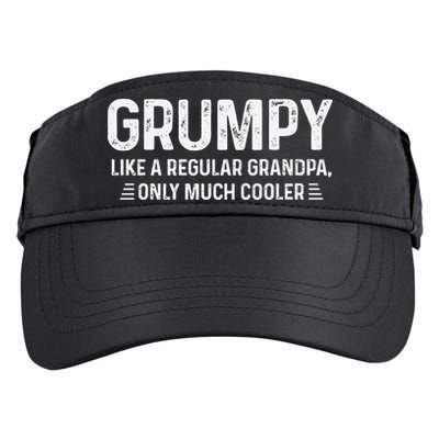 Grumpy Definition Tee Like A Regular Grandpa Only Cooler Adult Drive Performance Visor