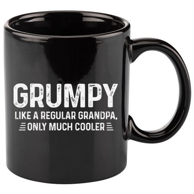 Grumpy Definition Tee Like A Regular Grandpa Only Cooler 11oz C Handle Ceramic Mug