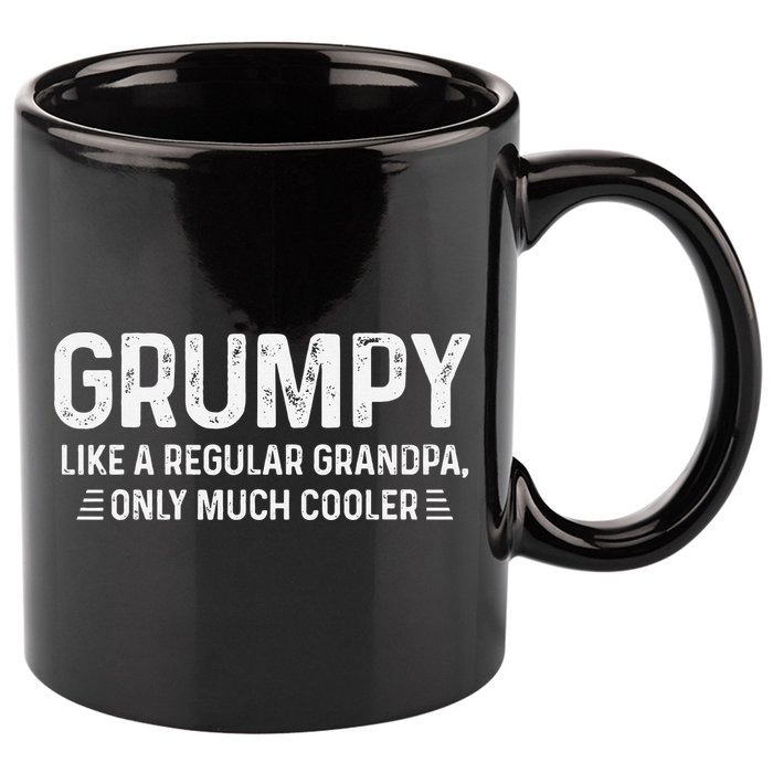 Grumpy Definition Tee Like A Regular Grandpa Only Cooler 11oz C Handle Ceramic Mug