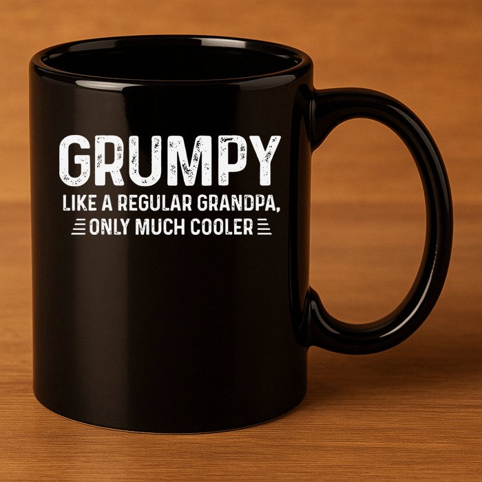Grumpy Definition Tee Like A Regular Grandpa Only Cooler 11oz C Handle Ceramic Mug