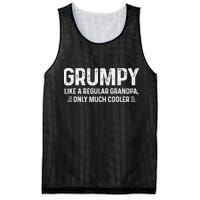 Grumpy Definition Tee Like A Regular Grandpa Only Cooler Mesh Reversible Basketball Jersey Tank
