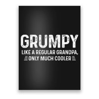 Grumpy Definition Tee Like A Regular Grandpa Only Cooler Poster