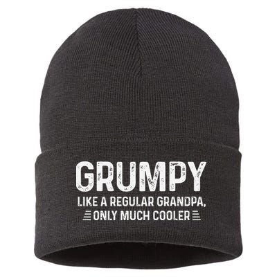 Grumpy Definition Tee Like A Regular Grandpa Only Cooler Sustainable Knit Beanie