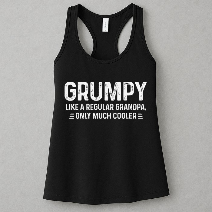 Grumpy Definition Tee Like A Regular Grandpa Only Cooler Womens Tank Top