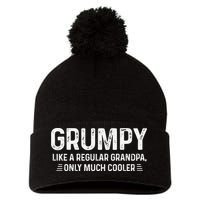 Grumpy Definition Tee Like A Regular Grandpa Only Cooler Pom Pom 12in Knit Beanie