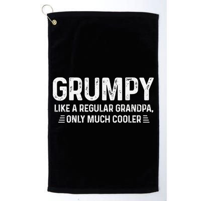 Grumpy Definition Tee Like A Regular Grandpa Only Cooler Golf Towel