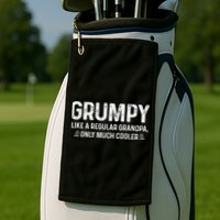 Grumpy Definition Tee Like A Regular Grandpa Only Cooler Golf Towel