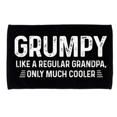 Grumpy Definition Tee Like A Regular Grandpa Only Cooler Microfiber Hand Towel