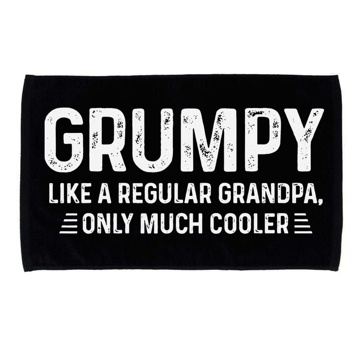 Grumpy Definition Tee Like A Regular Grandpa Only Cooler Microfiber Hand Towel
