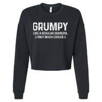 Grumpy Definition Tee Like A Regular Grandpa Only Cooler Cropped Pullover Crew